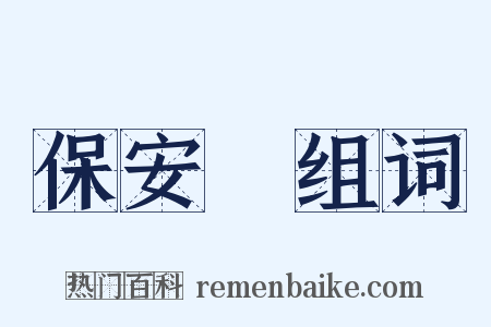 保安隊组词是什么意思的图片